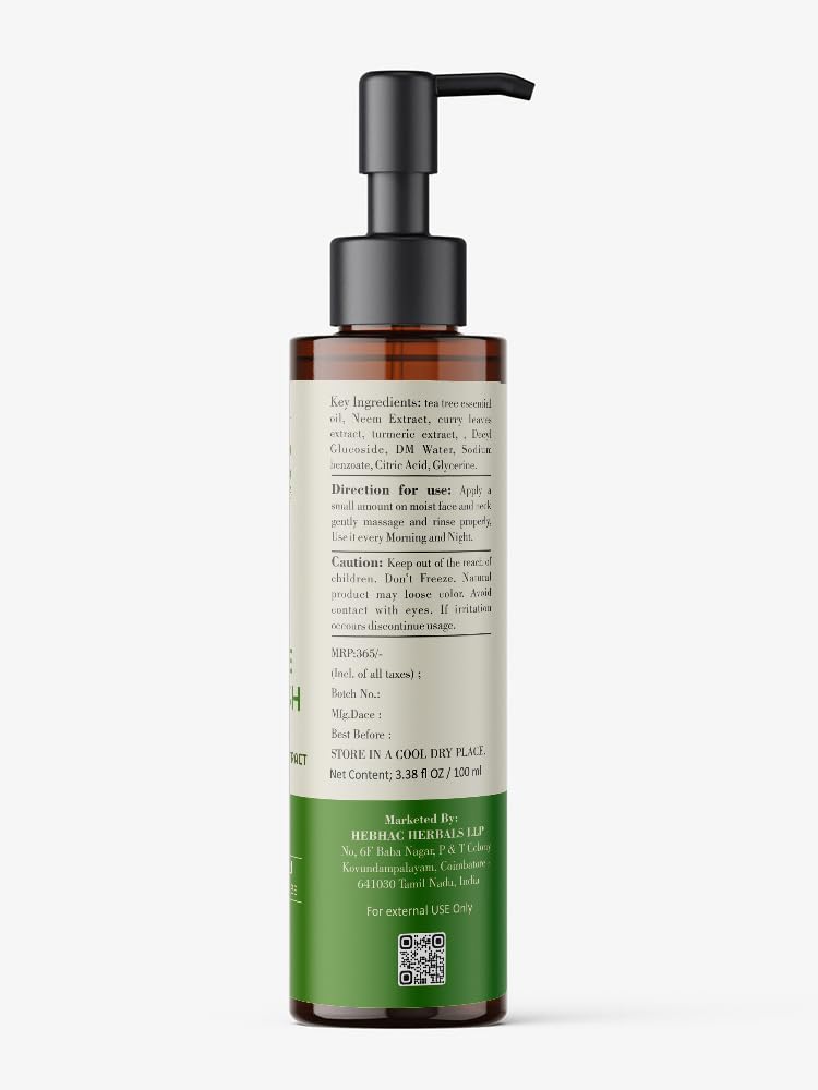 Ireya Ayurveda Face Wash 3.38oz