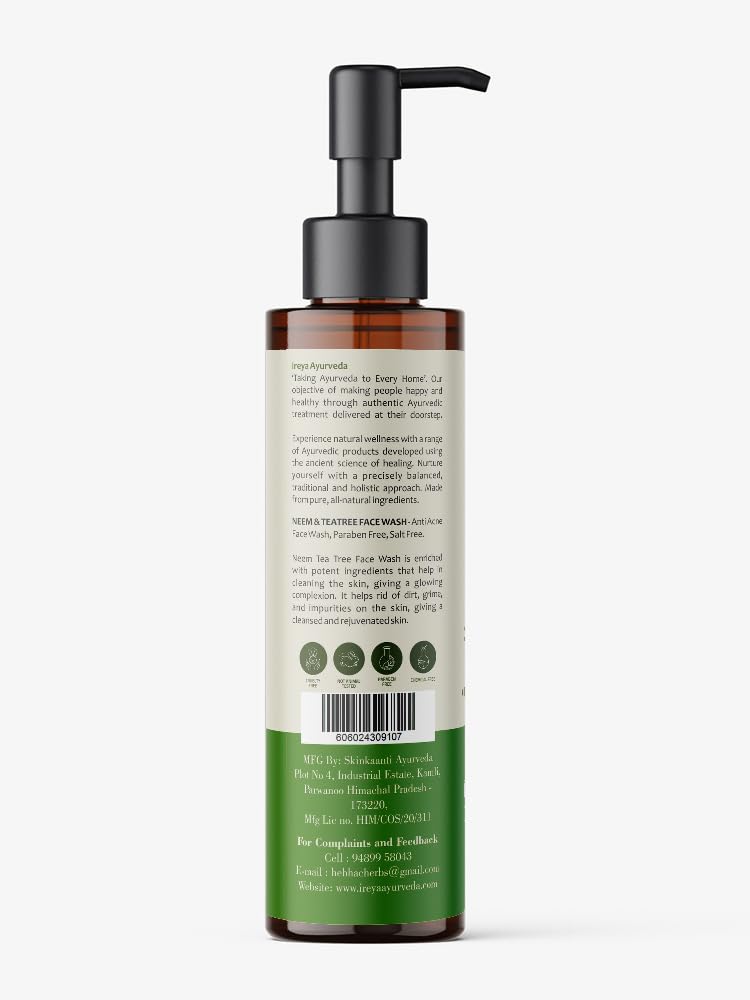 Ireya Ayurveda Face Wash 3.38oz