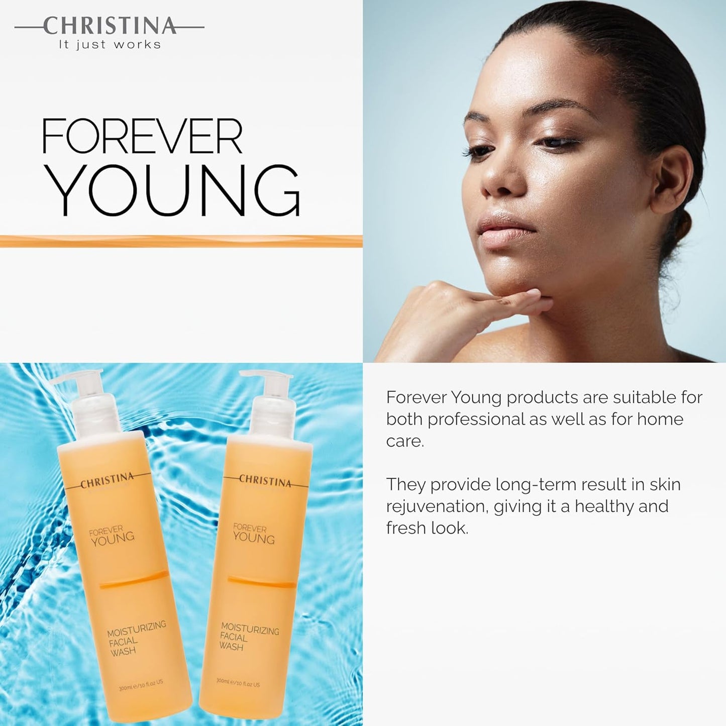 CHRISTINA- Forever Young Hydrating Antioxidant Face Wash 10oz
