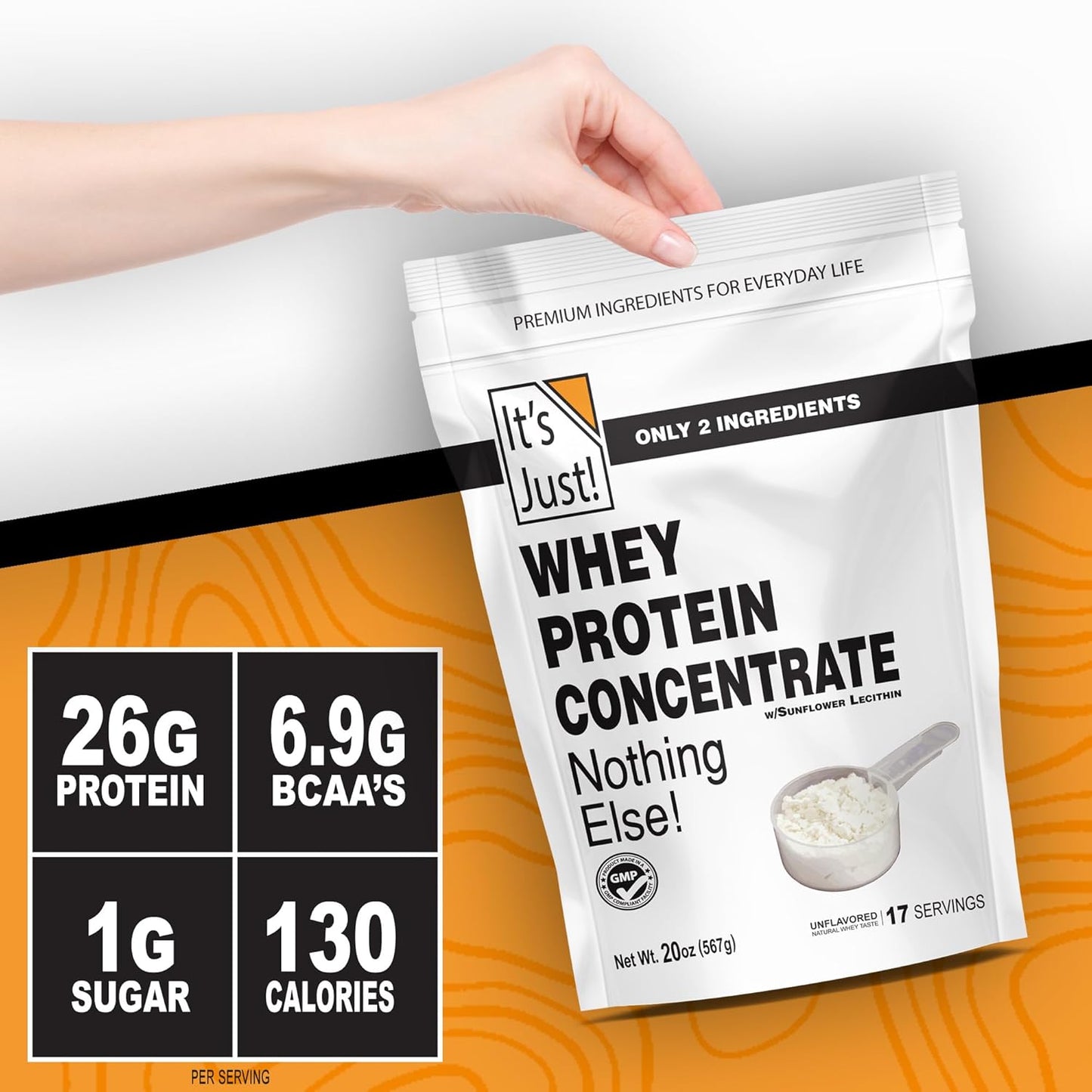 Its Just! - Whey Protein Concentrate (2.5 Pound)