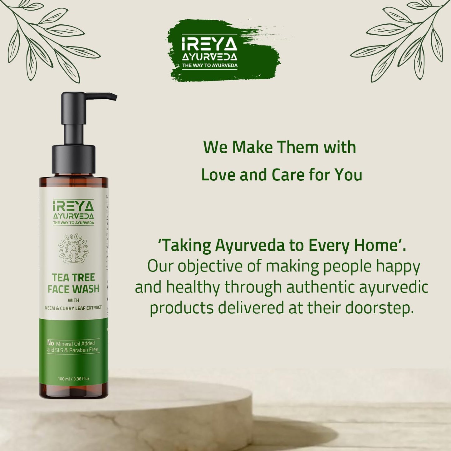 Ireya Ayurveda Face Wash 3.38oz
