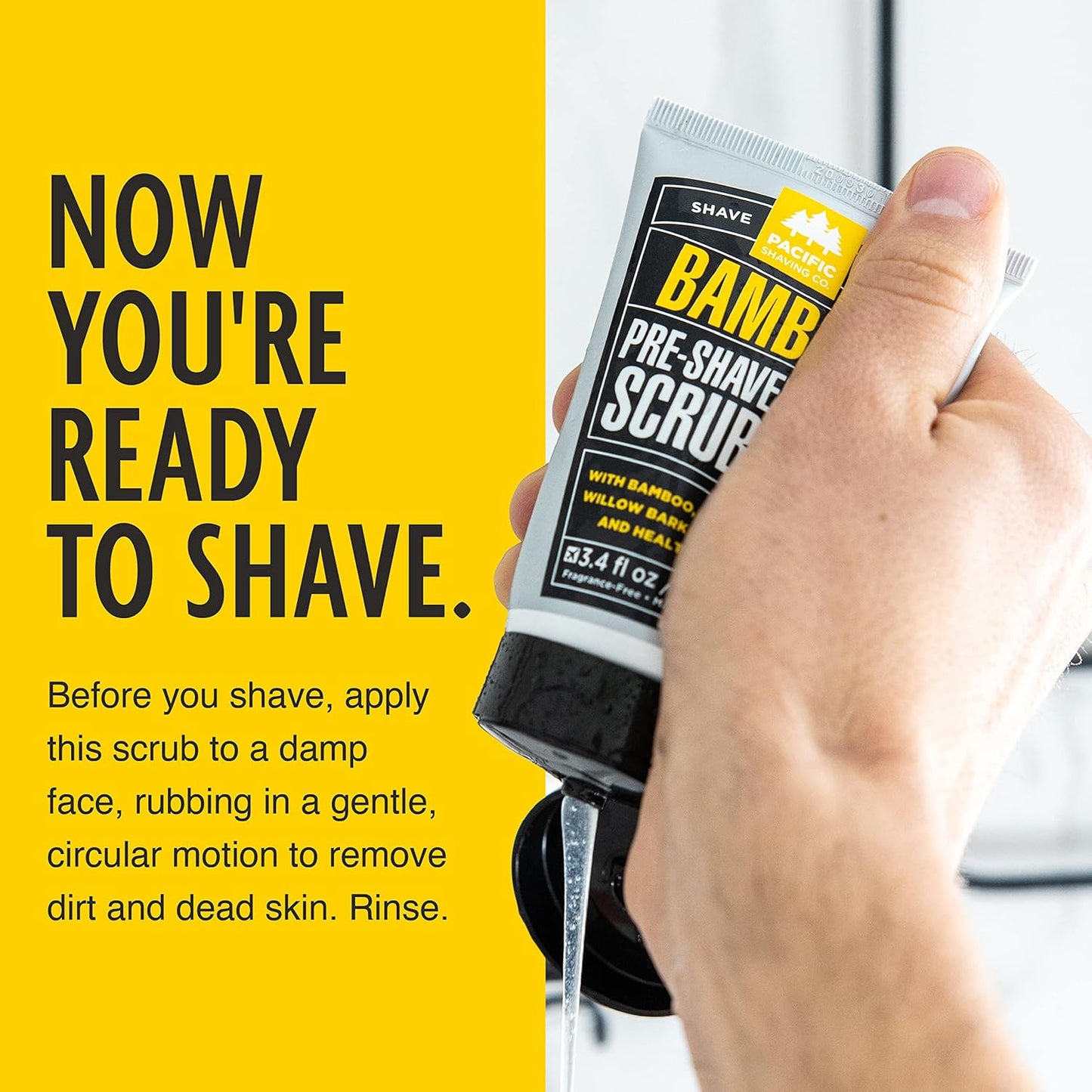 Pacific Shaving Company Pre-Shave Scrub & Cleanser 3oz