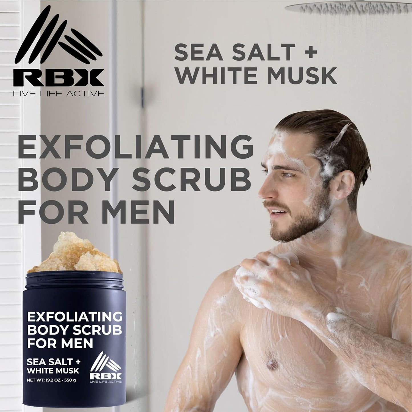 RBX Exfoliating Body Scrub 19.2oz