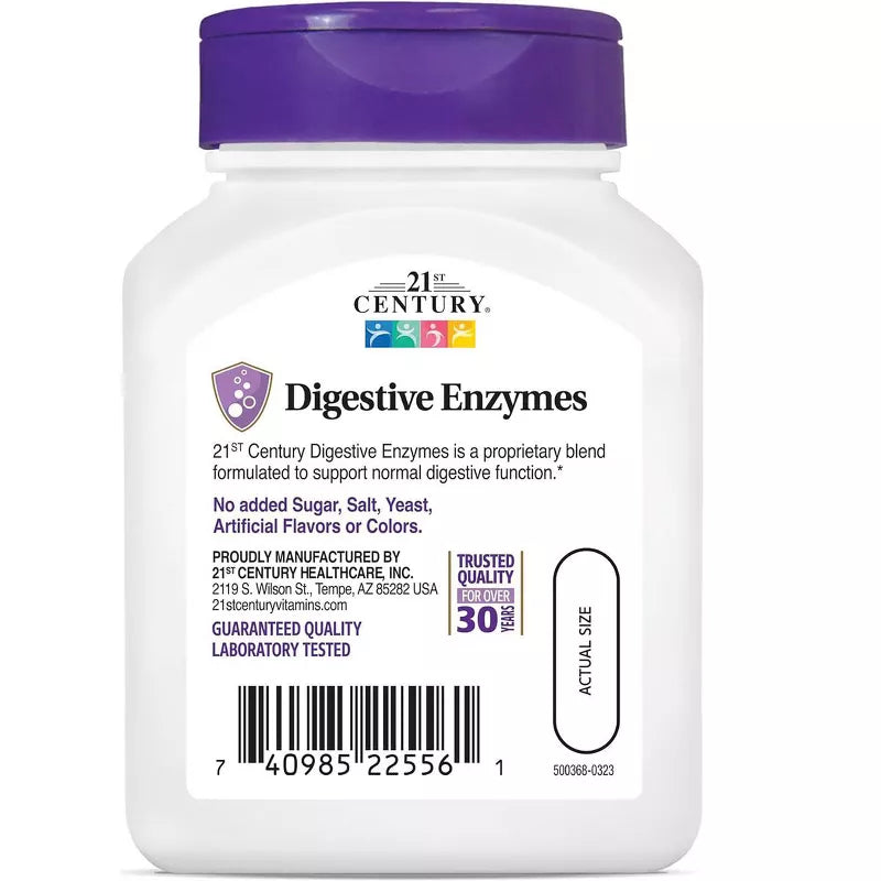 21st Century Digestive Enzymes 60 Capsules