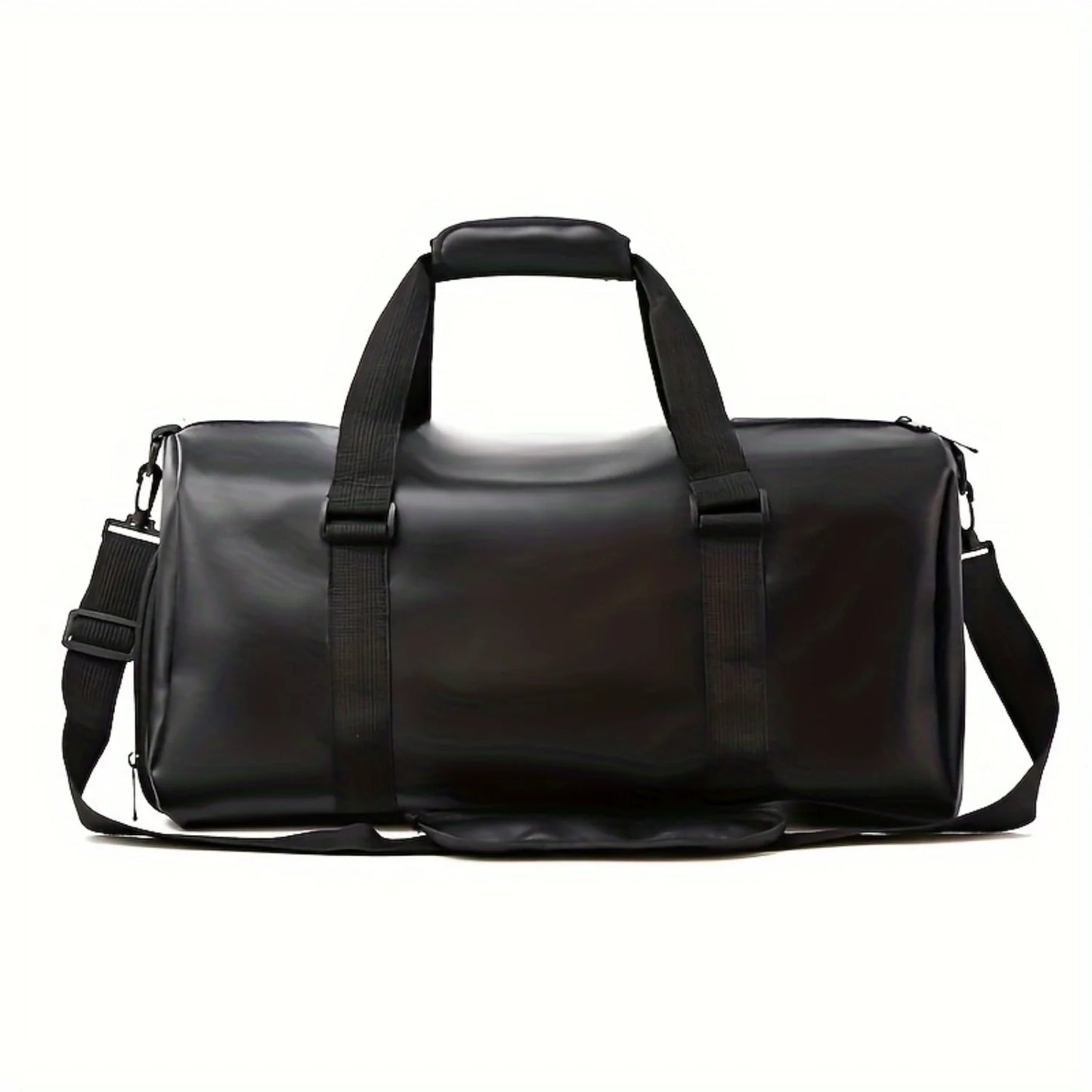 Large Capacity Gym Bag, PU Leather Fitness Bag