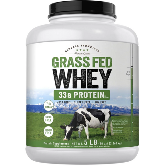 Herbage farmstead Grass Fed Whey Protein Concentrate (5 lbs/2.3 KG)