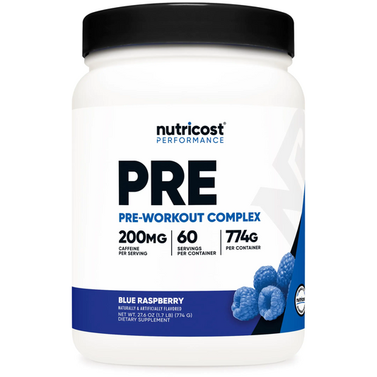 Nutricost Pre-Workout Powder (60 Servings Blue Raspberry)