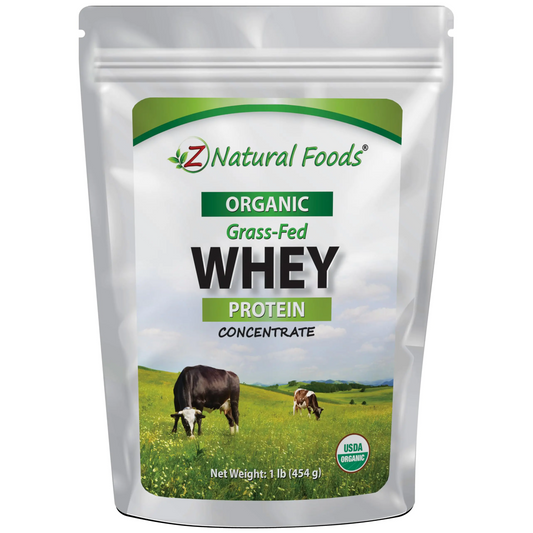 Z Natural Foods Organic Whey Protein Concentrate (Unflavored) 1 lb