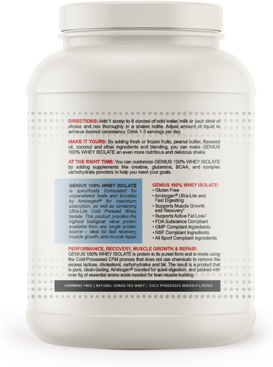 Genius Pharmacist Whey Protein Isolate (2lbs / 907g)