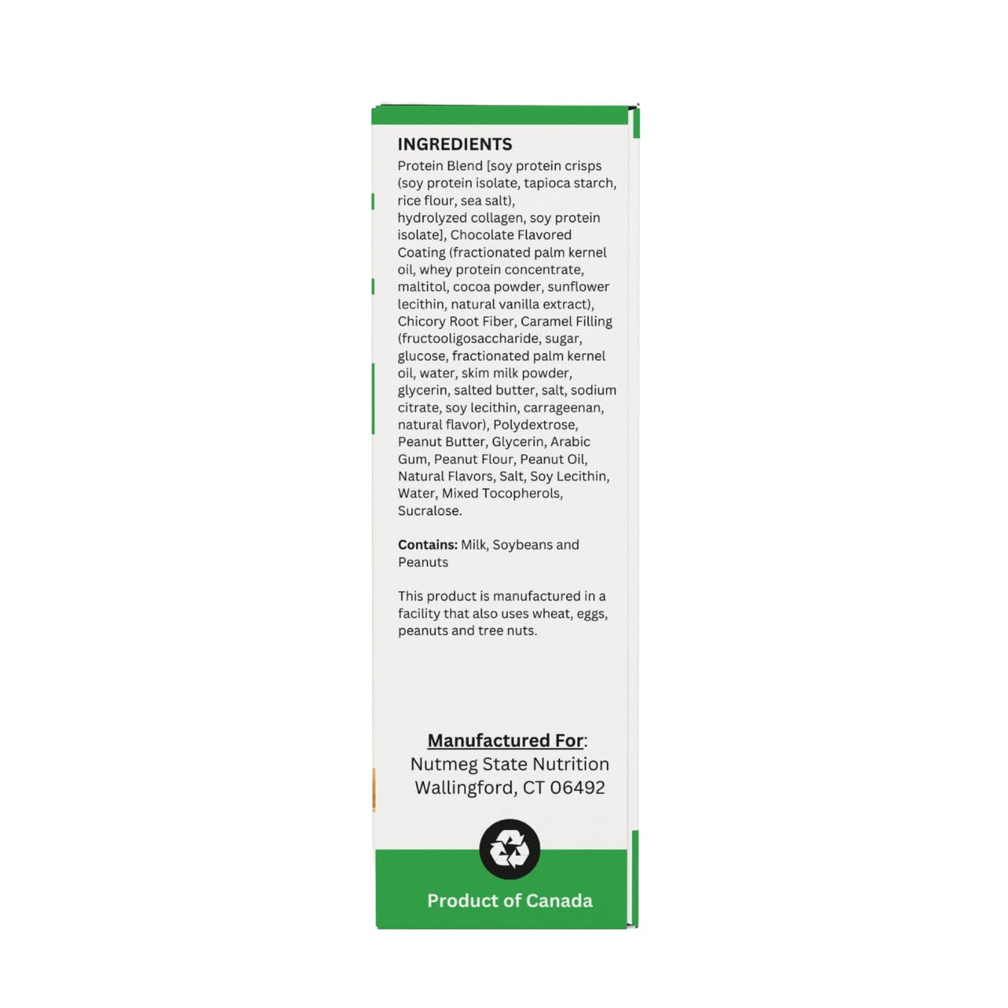 Nutmeg State Nutrition High Protein Snack Bars (15g Protein/Bar)