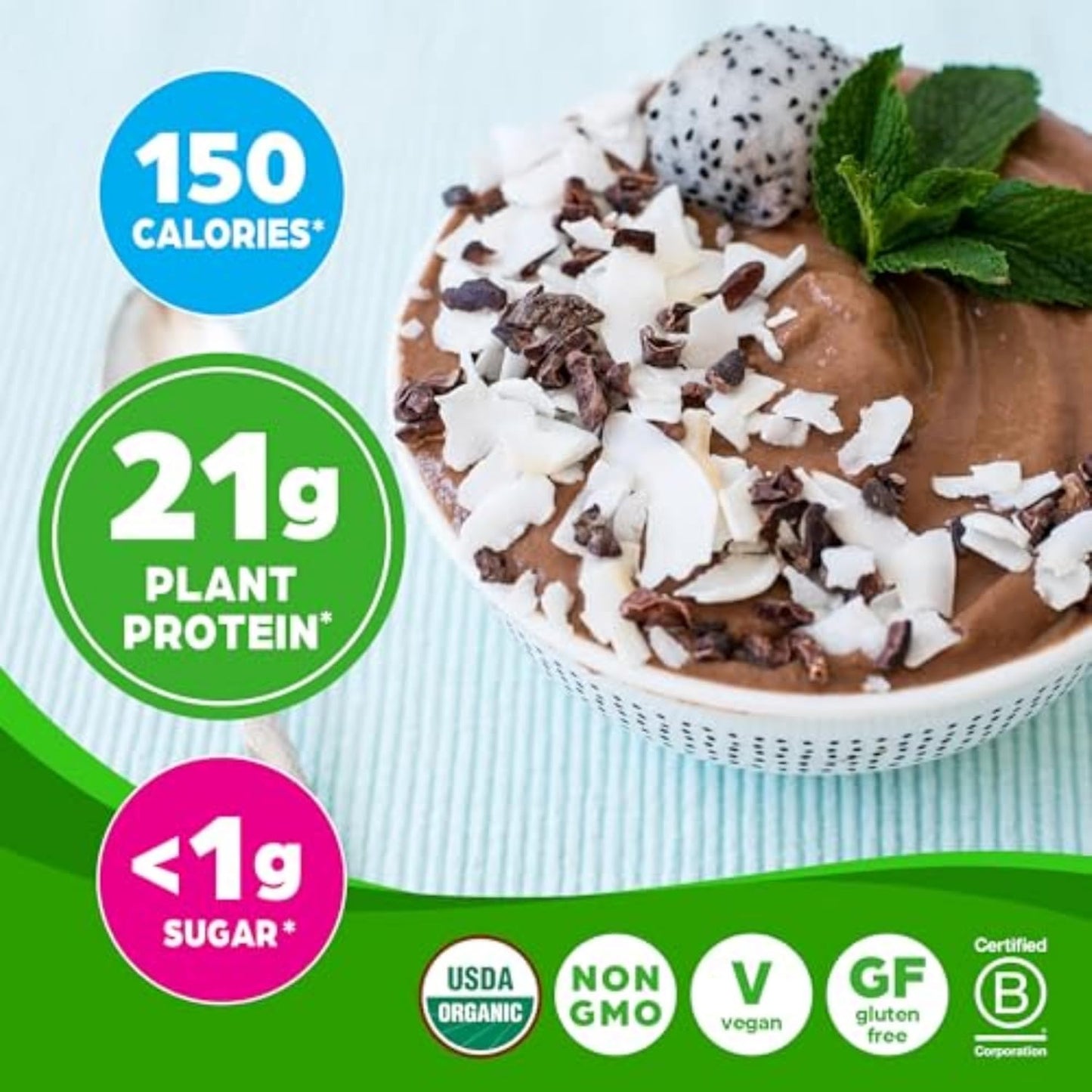 Orgain Organic Vegan Protein Powder (Chocolate Fudge) 2.03 lbs