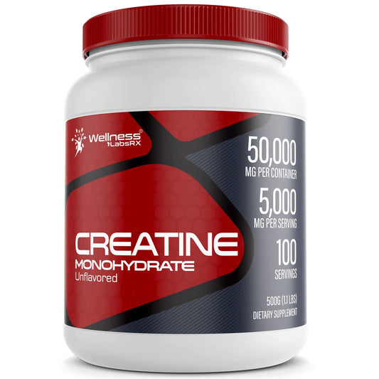 Wellness Labs Creatine Monohydrate Powder - 100 Servings
