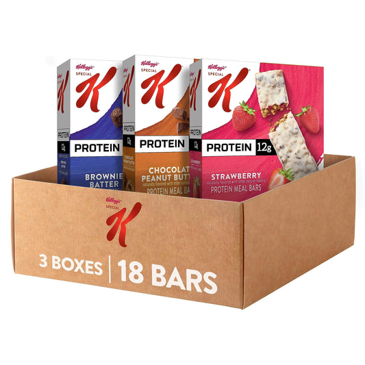 Special K Bar Protein Meal Bars 12g Protein (3 Boxes 18 Bars)