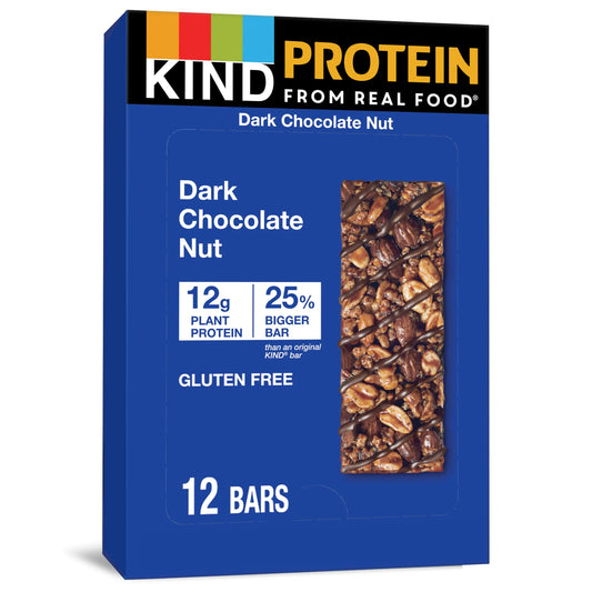KIND Protein Bars Dark Chocolate (12g Protein each)
