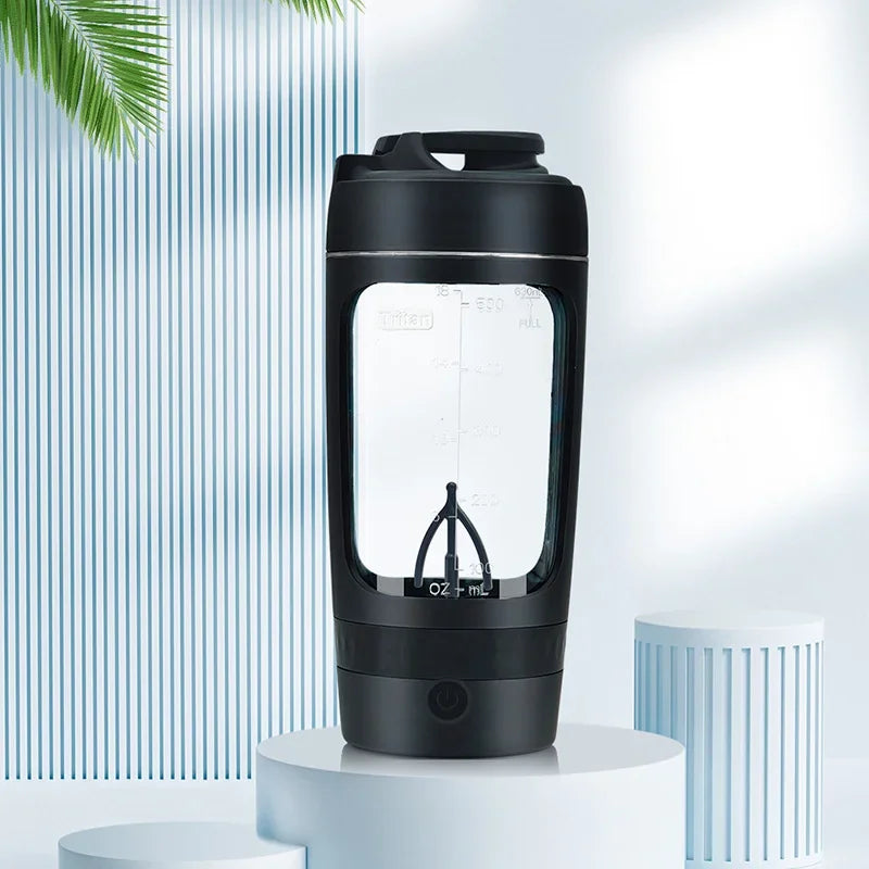 New 650ml USB Electric Portable Whey Protein Shaker bottle Fully Automatic Stirring Cup Rechargeable