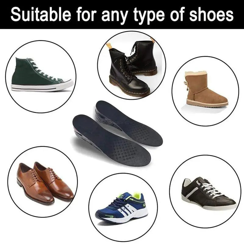 Height Increase Insoles Air Shoes Cushion Height Lifts Inserts Men Women 3-9cm Variable Height Insole Adjustable Cut Foot Pad