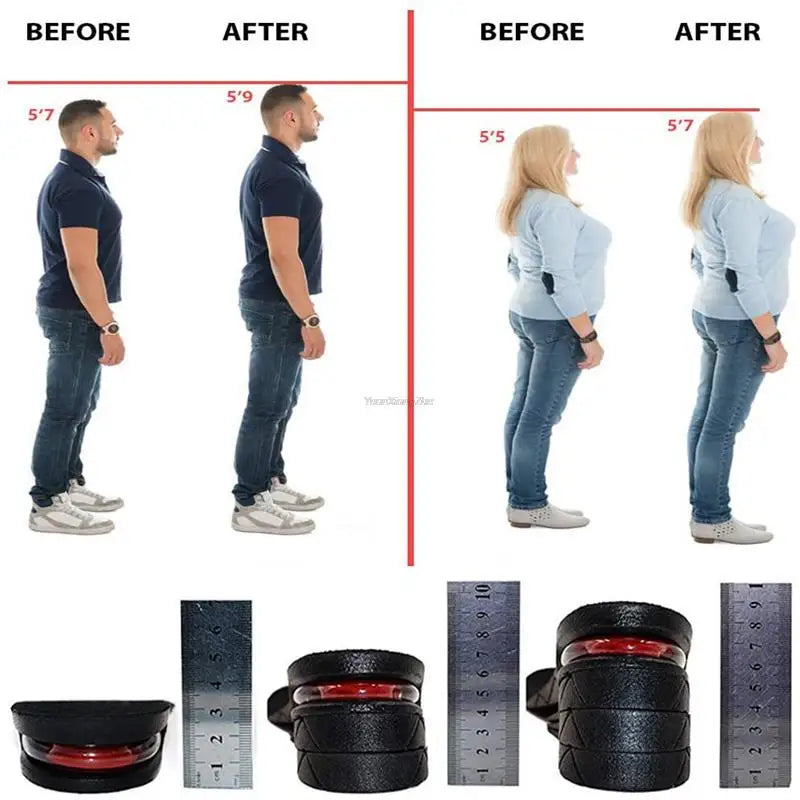 Height Increase Insoles Air Shoes Cushion Height Lifts Inserts Men Women 3-9cm Variable Height Insole Adjustable Cut Foot Pad