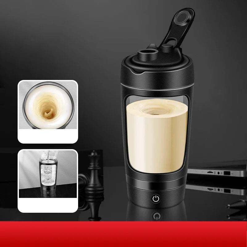 New 650ml USB Electric Portable Whey Protein Shaker bottle Fully Automatic Stirring Cup Rechargeable