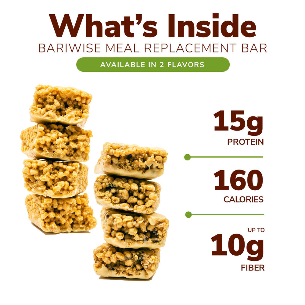 BariWise Protein & Fiber Bars (15g protein)
