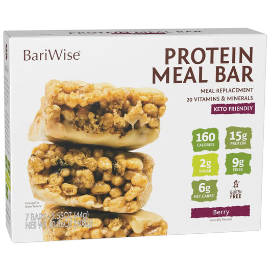 BariWise Protein & Fiber Bars (15g protein)