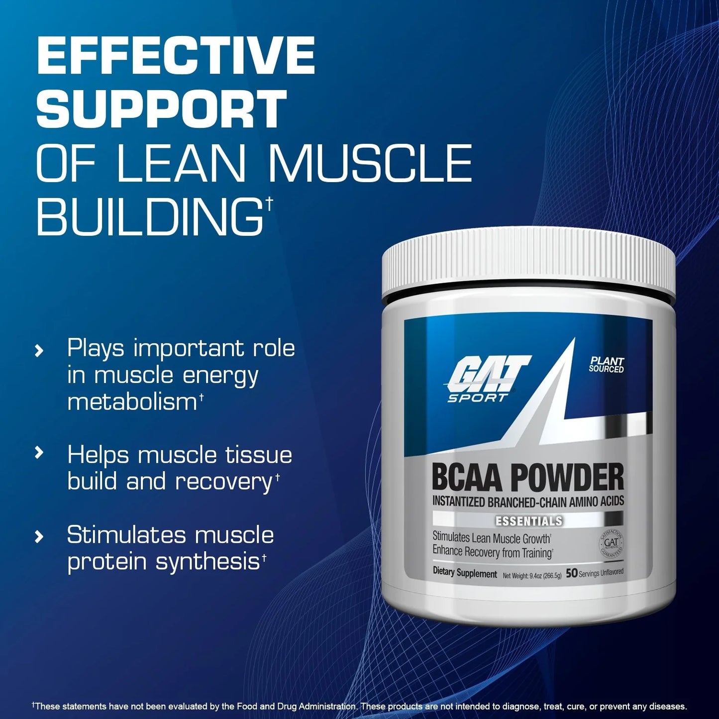 GAT Sport BCAA Powder 266.5 Grams