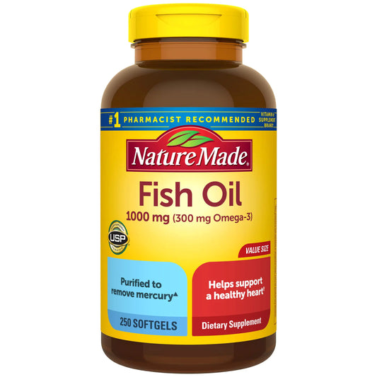 Nature Made Fish Oil 1000 mg Softgels 125 Day Supply