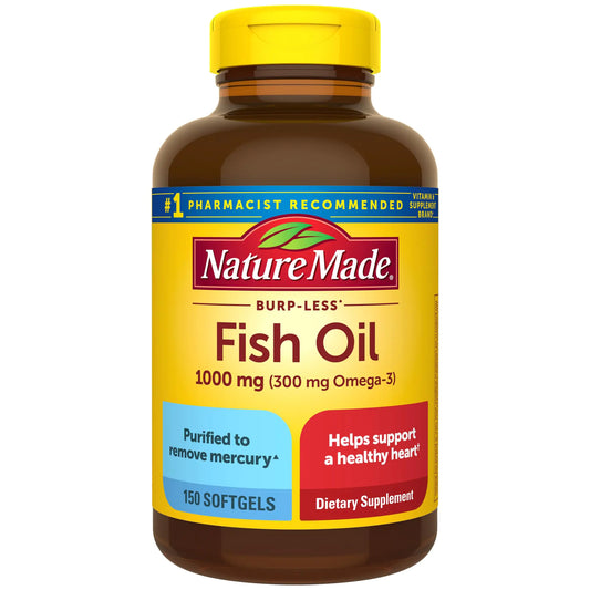 Nature Made Fish Oil 1000 mg Softgels 75 Day Supply